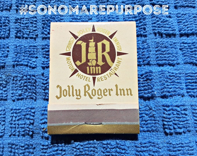 Vintage 1965 Jolly Roger Inn Matchbook By Disneyland, Anaheim Disneyland Motel, Disneyland Associated Matchbook, Disney Advertising,Disney