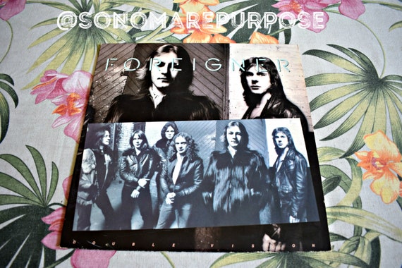 Foreigner Double Vision 1978, LP Album Vintage Record, Rock