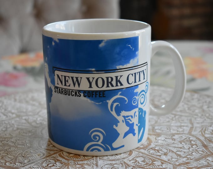 Starbucks New York Skyline Series Barijsta Coffee Tea Mug 20 oz, Starbucks Coffee Mug, Starbucks Label, Starbucks Coffee, Starbucks, Mermaid