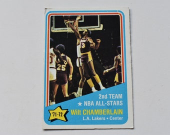 Wilt Chamberlain 1968 NBA LA Lakers Basketball Card #168, National Basketball Association, NBA, Basketball Sports Trading Card, Cards
