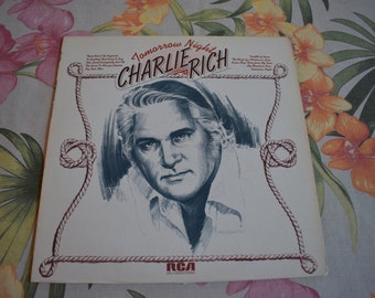 Vintage  Charlie Rich Album Tomorrow Night Vinyl  Record Album 1973, Folk Record, Country Record, Vinyl Record, Charlie Rich Music, Charlie