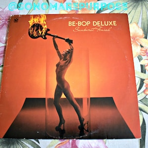 Vintage Be-Bop Deluxe Sunburst Finish 1976 LP Record Album, Vintage 1970s, Disco Era, Vintage Glam Record, Glam Rock Music, Glam Pop Rock