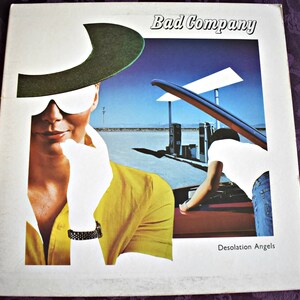 Bad Company – Desolation Angels 1979, Vintage Vinyl LP Record Vintage Album Record, Rock and Roll Music