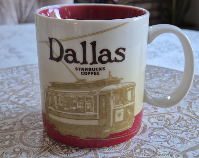 Starbucks Dallas Location Coffee Tea Mug 16 oz, Starbucks Retro Coffee Mug, Starbucks Label, Starbucks Coffee, Starbucks, Mermaid