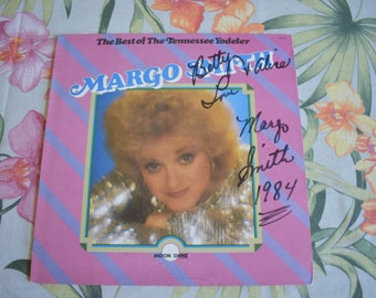 Signed/Autographed Vintage Margo Smith – The Best of The Tennessee Yodeler Vinyl Album Record, Folk Record, Country Record, MSLP-80000