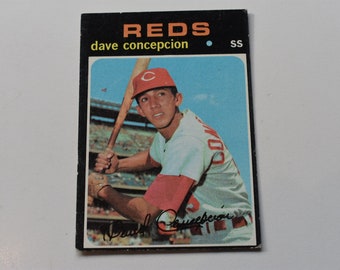 1971 Topps Dave Concepcion #14 Rookie Cincinnati Reds Baseball Card, Major League Baseball,Sports Trading Card,Trading Cards,Cincinnati Reds