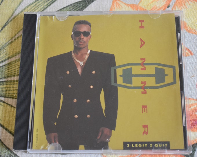 Vintage 1991 Hammer 2 Legit 2 Quit CD, MC Hammer, Hammer Time, Capitol Records, Hammer Music, EMI Music
