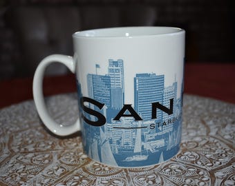 Starbucks Skyline Series One San Diego Barista Coffee Tea Mug 18 oz, Starbucks Coffee Mug, Starbucks Label, Starbucks Coffee, Starbucks