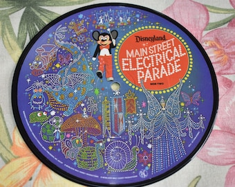 Vintage 1977 Disneyland's Main Street Electrical Parade Picture Record 33 1/3 RPM Vinyl Disney, Childrens Records, Kids