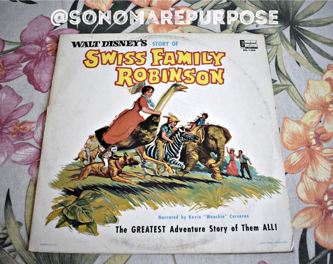 Walt Disney's Story of Swiss Family Robinson Vinyl Record DQ-1280 ...