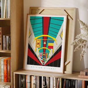 United Nations of Brixton, London Art Print of Brixton Village, Wall Art, South London Prints - Gifts for Londoners - Housewarming Gifts