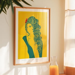 Amy Winehouse Art Print - Unique Wall Art for Home Decor Enthusiasts, Perfect Gift for Music Fans and Collectors, Iconic Singer Art