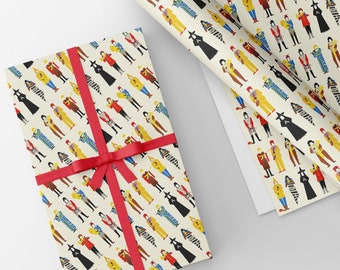 Rolling Stones Wrapping Paper: Rock n Roll Circus, Set of 3 (50x70cm) Christmas Wrapping
