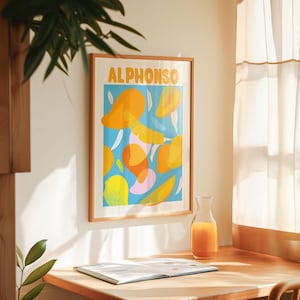 Stampa artistica illustrata di Alphonso Mango, stampe per la cameretta dei bambini, regali per inaugurazione della casa, decorazioni per la casa, stampe artistiche e poster dell'India