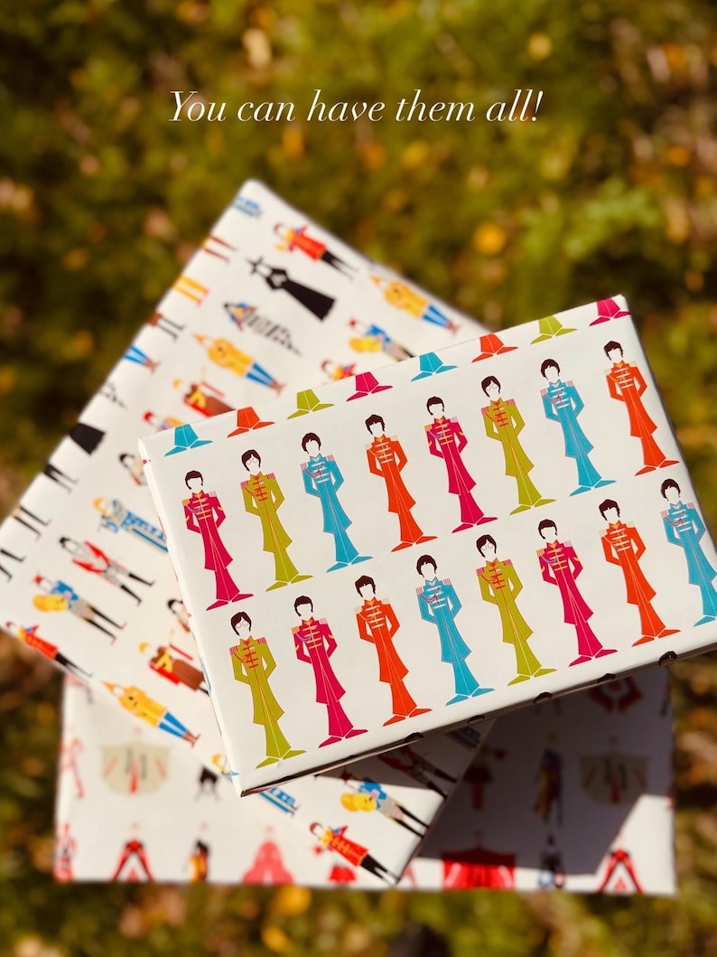 The Beatles Gift Wrapping Sheets