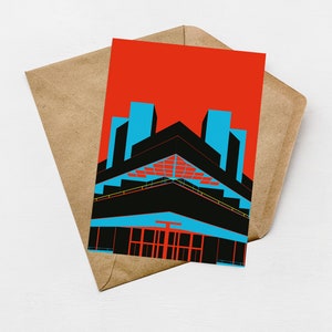 National Theatre London Mini Greeting Cards. Brutalist London Greeting Cards. London Travel Cards. Birthday Cards. A6 size Free UK shipping