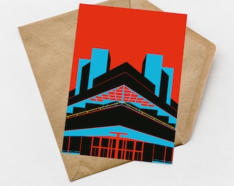 National Theatre London Mini Greeting Cards. Brutalist London Greeting Cards. London Travel Cards. Birthday Cards. A6 size Free UK shipping