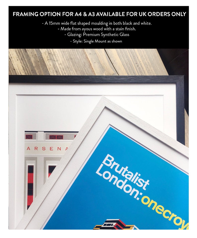 Brutalist London One Croydon Illustrated Poster Art Print. Matte and Giclee prints. Architecture Prints of London. Housewarming gifts image 8