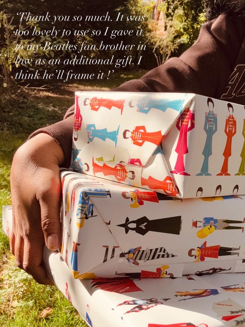 The Beatles Gift Wrapping Sheets