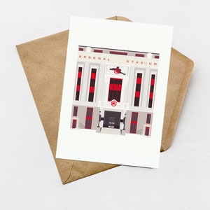 Exclusive Arsenal FC Stadium Art Bundle - Emirates & Highbury Prints + Cards. Perfect Gunners Gifts, Arsenal Gallery Décor