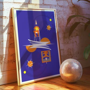 Póster con impresión artística de The Pet Shop Boys. Póster ilustrado, impresiones artísticas mate o Giclée. Láminas de Londres, pósteres de arte pop, pósteres de música retro