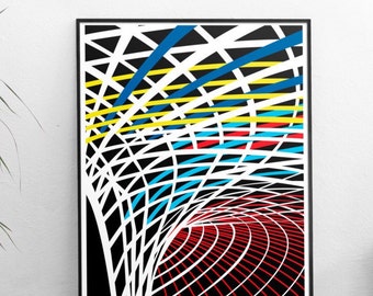 Impresión artística de la estación de King's Cross: Póster Giclée ilustrado de Londres