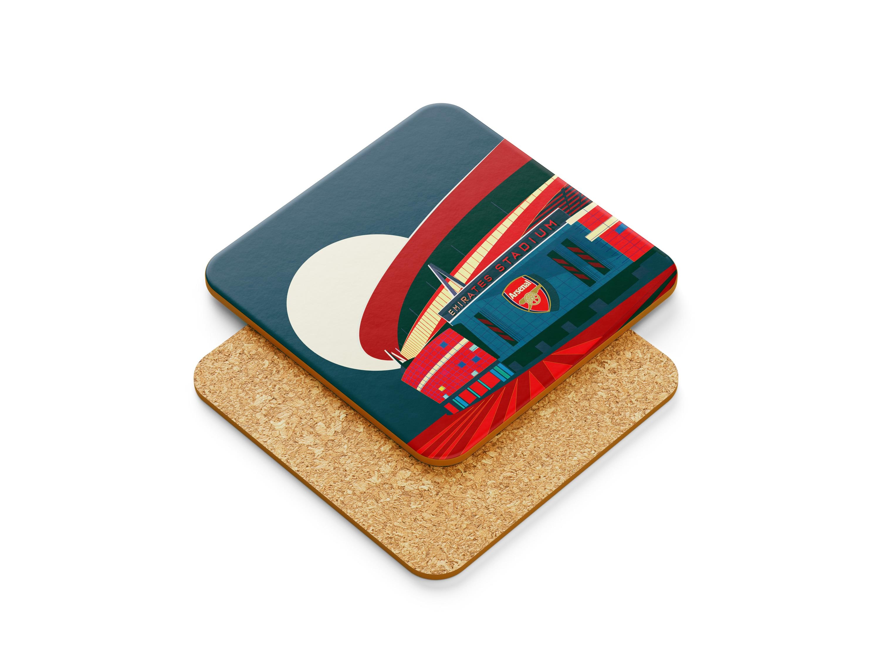 Arsenal Stadium Art Deco Coasters, Gifts for Gunners, Highbury and ...