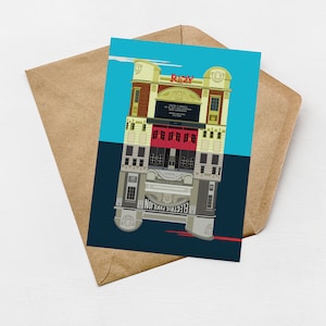 Ritzy Theatre London Mini Greeting Cards. Brixton London Greeting Cards. London Travel Cards. Birthday Cards. A6 size Free UK shipping