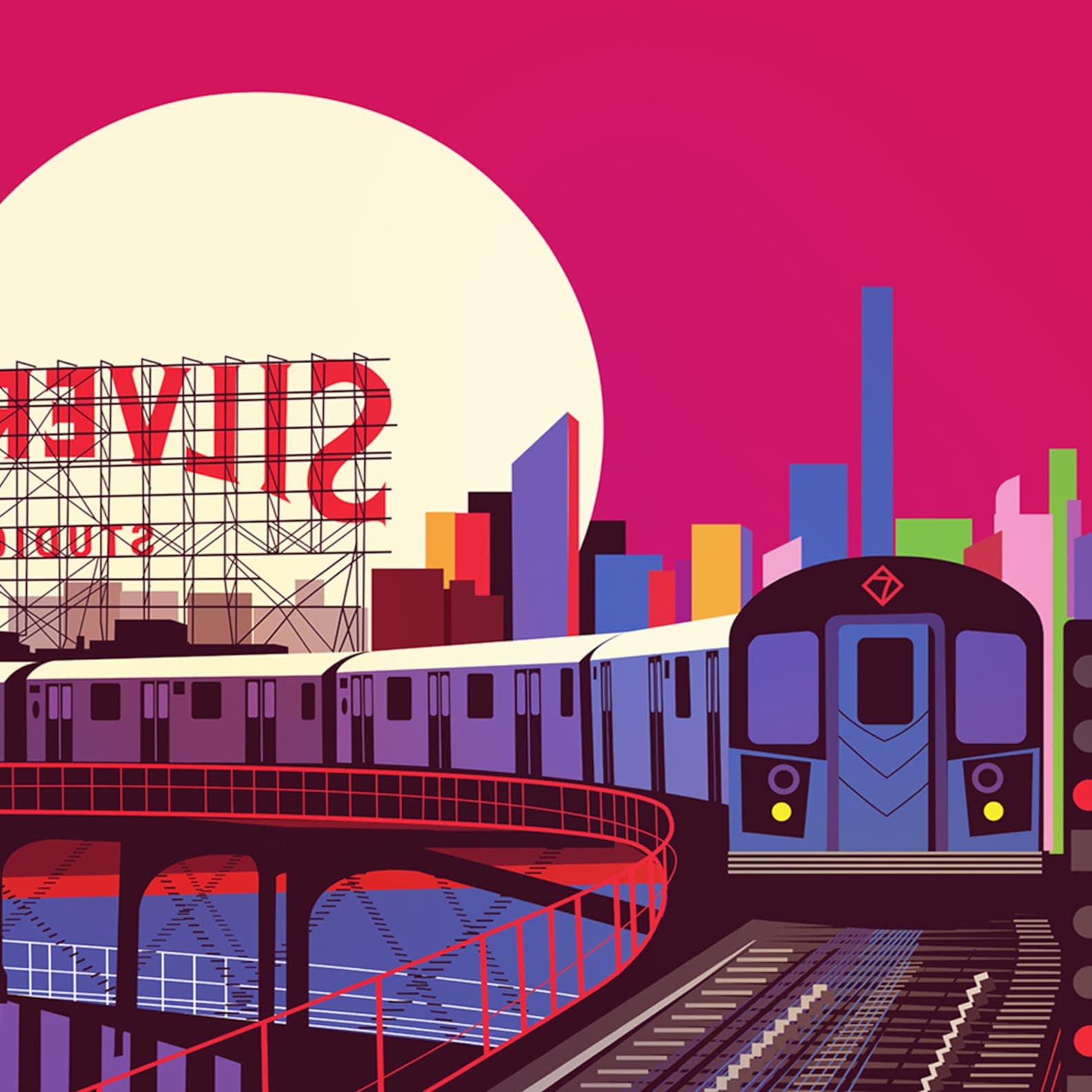 New York City Subway Illustrated Art Print Gifts for New - Etsy