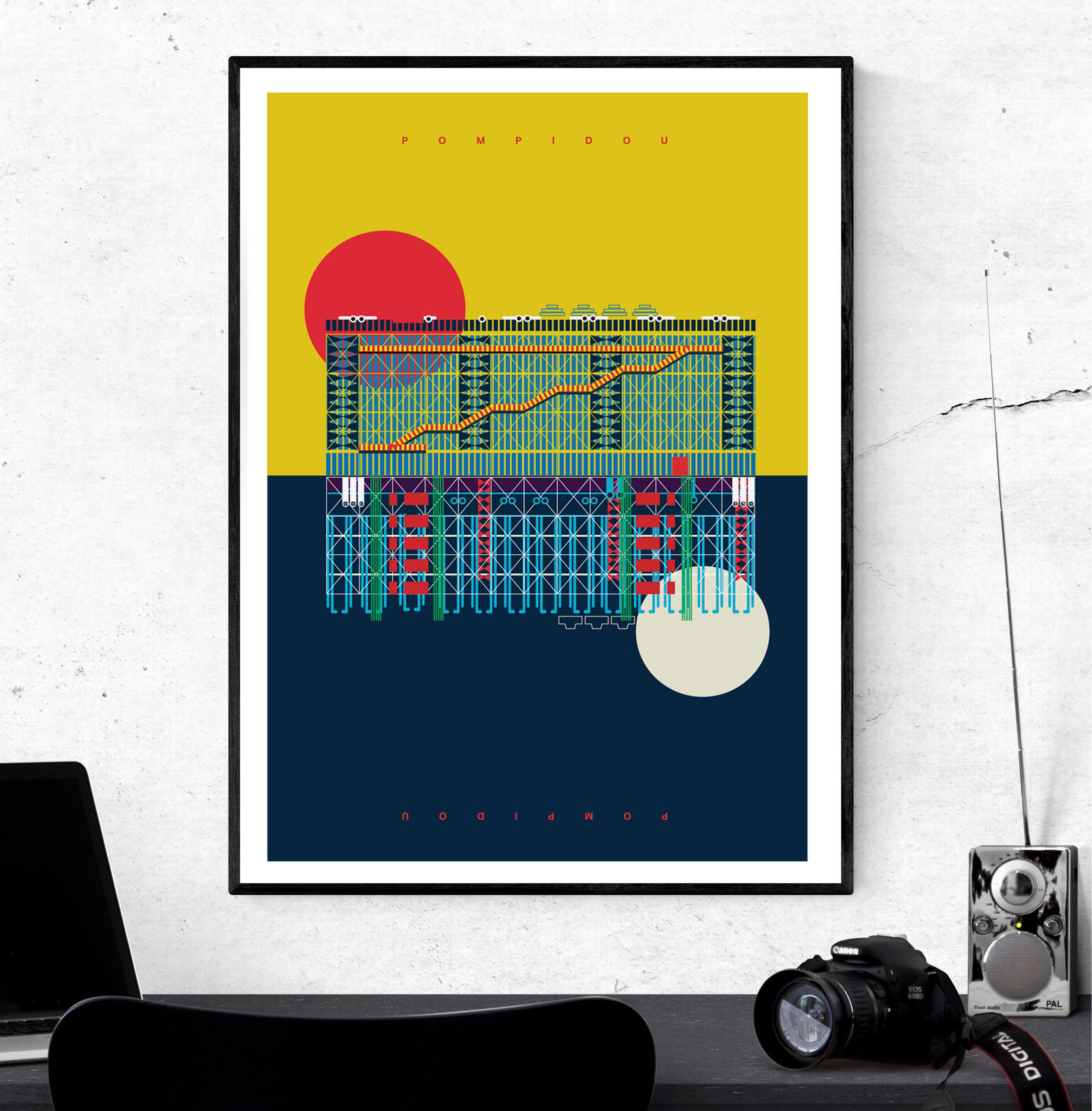 Pompidou poster - Etsy 日本