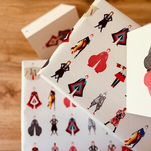 David Bowie Gift Wrap Sheet, Set of 3, 50 x 70cm size, Rolled wrapping sheets. Christmas Wrapping, Bowie Gifts, music themed gift wrap image 6