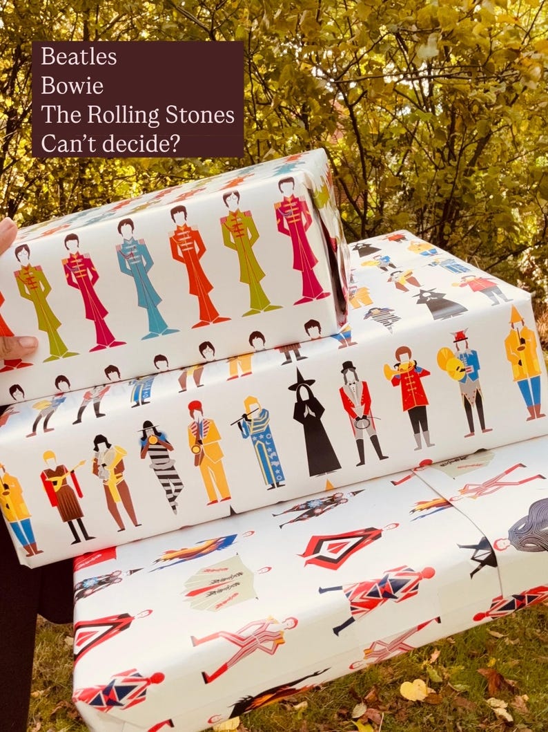 The Beatles Gift Wrapping Sheets
