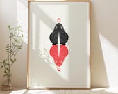 Stampa artistica ispirata a David Bowie, "The Cat" dal Giappone. Regali per i fan di Bowie. Decorazione murale per il soggiorno. Regalo di inaugurazione della casa. Regalo per gli amanti della musica.