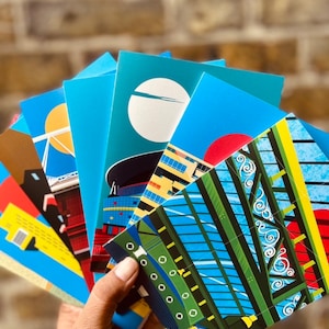 London Miniwenskaarten BESPARINGSBUNDEL. Housewarmingkaarten. Verjaardagskaarten. Verjaardagskaarten. Architectuur. A6-formaat en gratis verzending binnen het VK