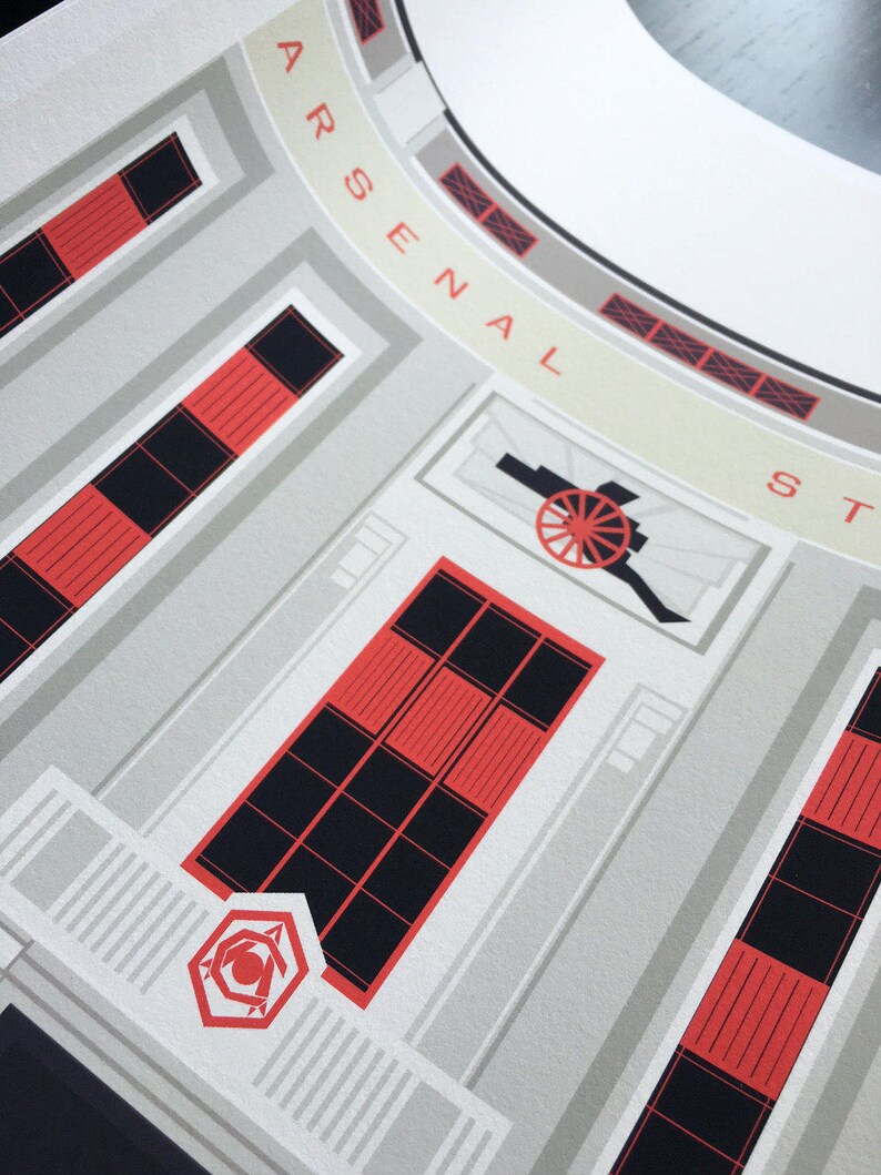 Exclusive Arsenal FC Stadium Art Bundle - Emirates & Highbury Prints + Cards. Perfect Gunners Gifts, Arsenal Gallery Décor