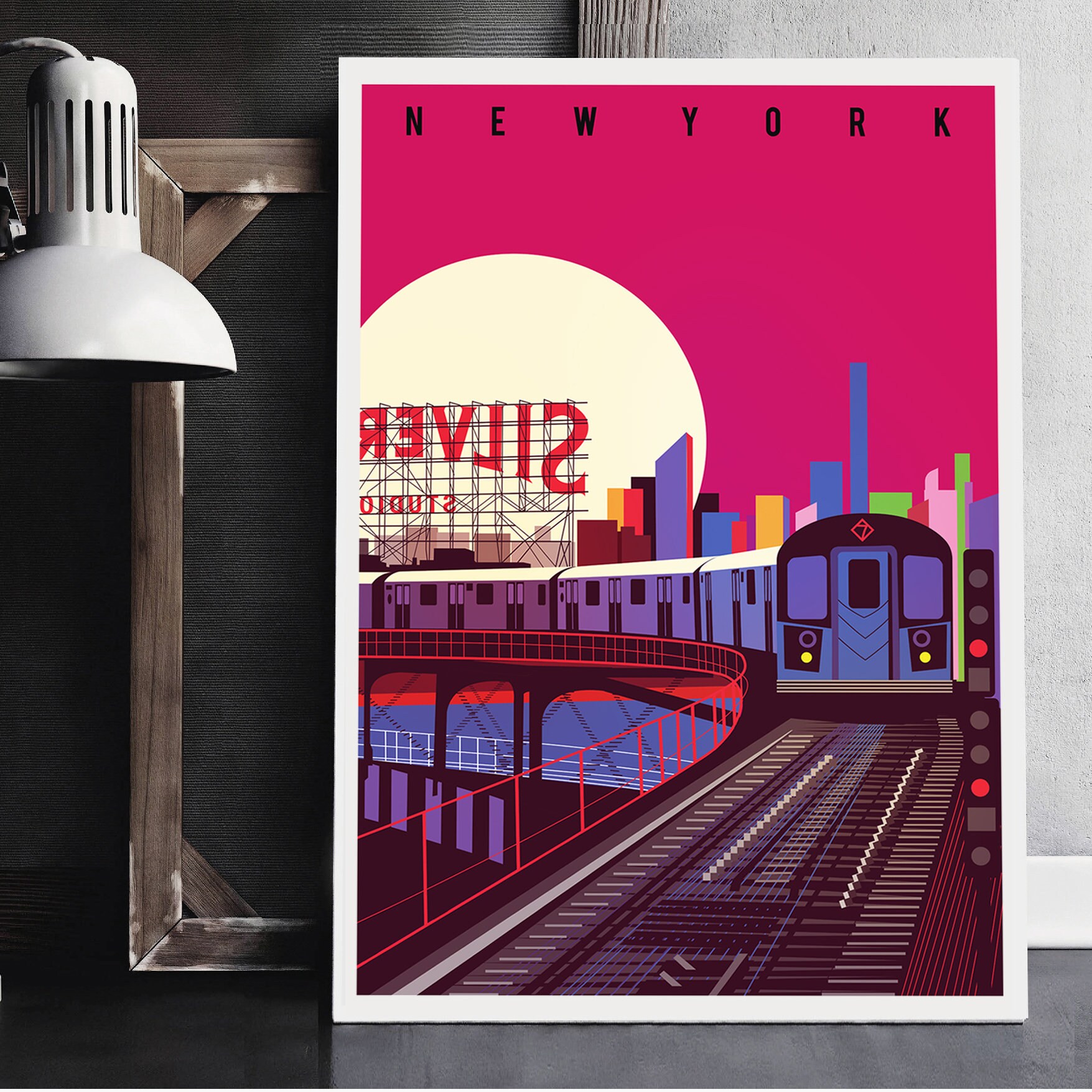 New York City Subway Illustrated Art Print Gifts for New - Etsy