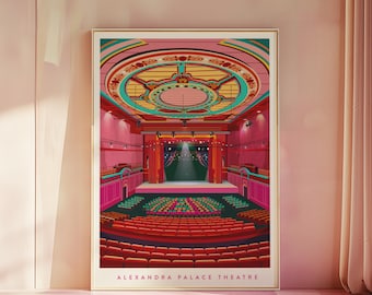 Alexandra Palace Theatre Art Print: North London Landmark