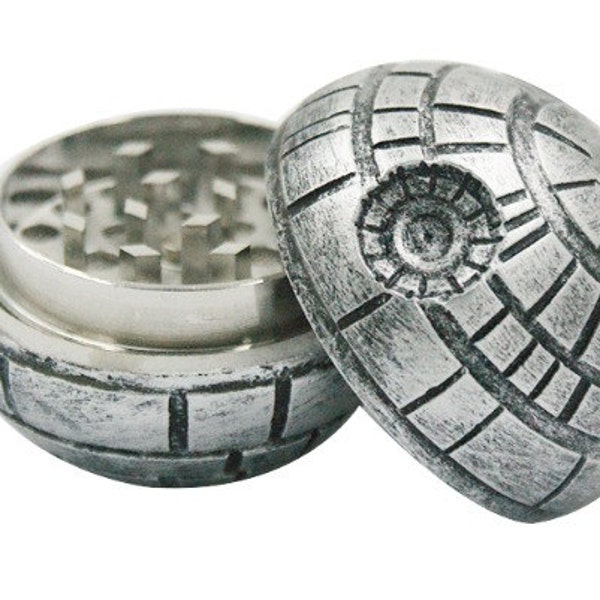 Original Star Wars Tod Sterne Herb Grinder mit KOSTENLOSEN Aufkleber und Geschenk-Box - Aluminium 3 pc * KOSTENLOSER VERSAND *