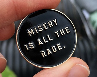 Enamel Pin / Misery / Life Club / Enamel Pins / Lapel pin / Funny Pin / Funny Pins / Joke Pins, Funny Badges / Punk Pins / Accessories