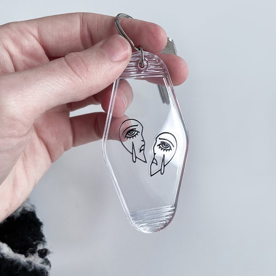 Transparent Crying Heart Motel Keychain Motel Style Key - Etsy Transparent Crying Heart Motel Keychain Motel Style Key - Etsy