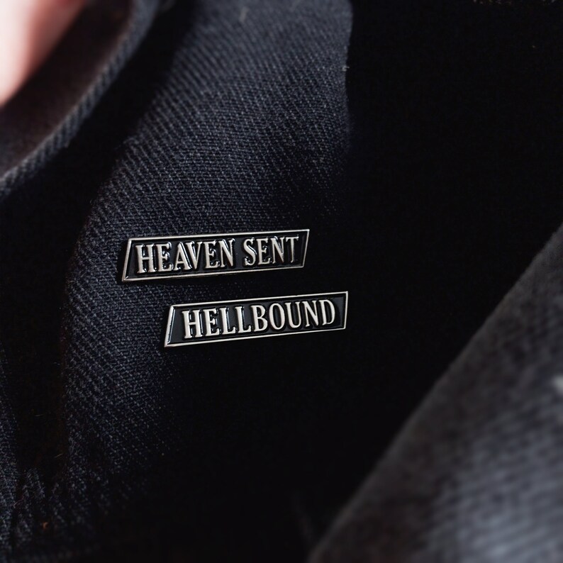 HEAVEN SENT & HELLBOUND Enamel Pins / Life Club / Enamel Pin Etsy