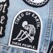 Patches / Tired of Earth Patch / Life Club / Embroidered Patch / Tired / Skeleton / Bones / The Watchmen / Halloween 