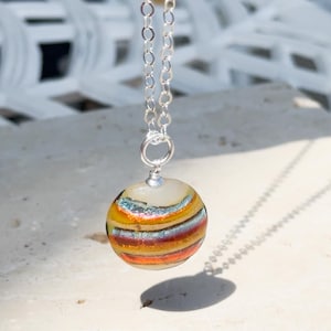 Murano Glass Necklace | Sterling Silver | Venetian Glass | Handcrafted | One of a Kind