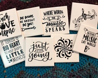 custom tile coasters etsy