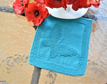 Knitting PATTERN cloth, only in ENGLISH, written instructions with diagram, easy to knit