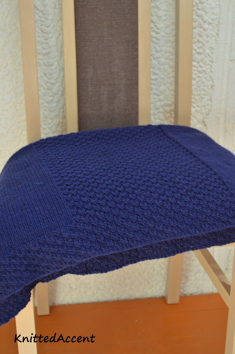 Easy Blanket PATTERN only in ENGLISH written instructions. Etsy