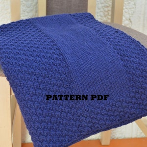 Easy Blanket PATTERN only in ENGLISH, written instructions.