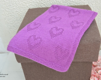 Easy Blanket PATTERN, only in ENGLISH, written instructions with diagram