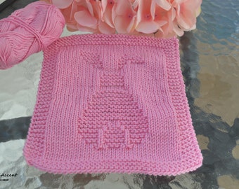 PATTERN knit cloth, only in ENGLISH, written instructions with diagram, easy to knit, patterns for beginners