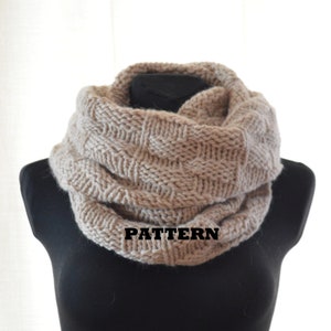 Infinity scarf - KNITTING PATTERN only in ENGLISH